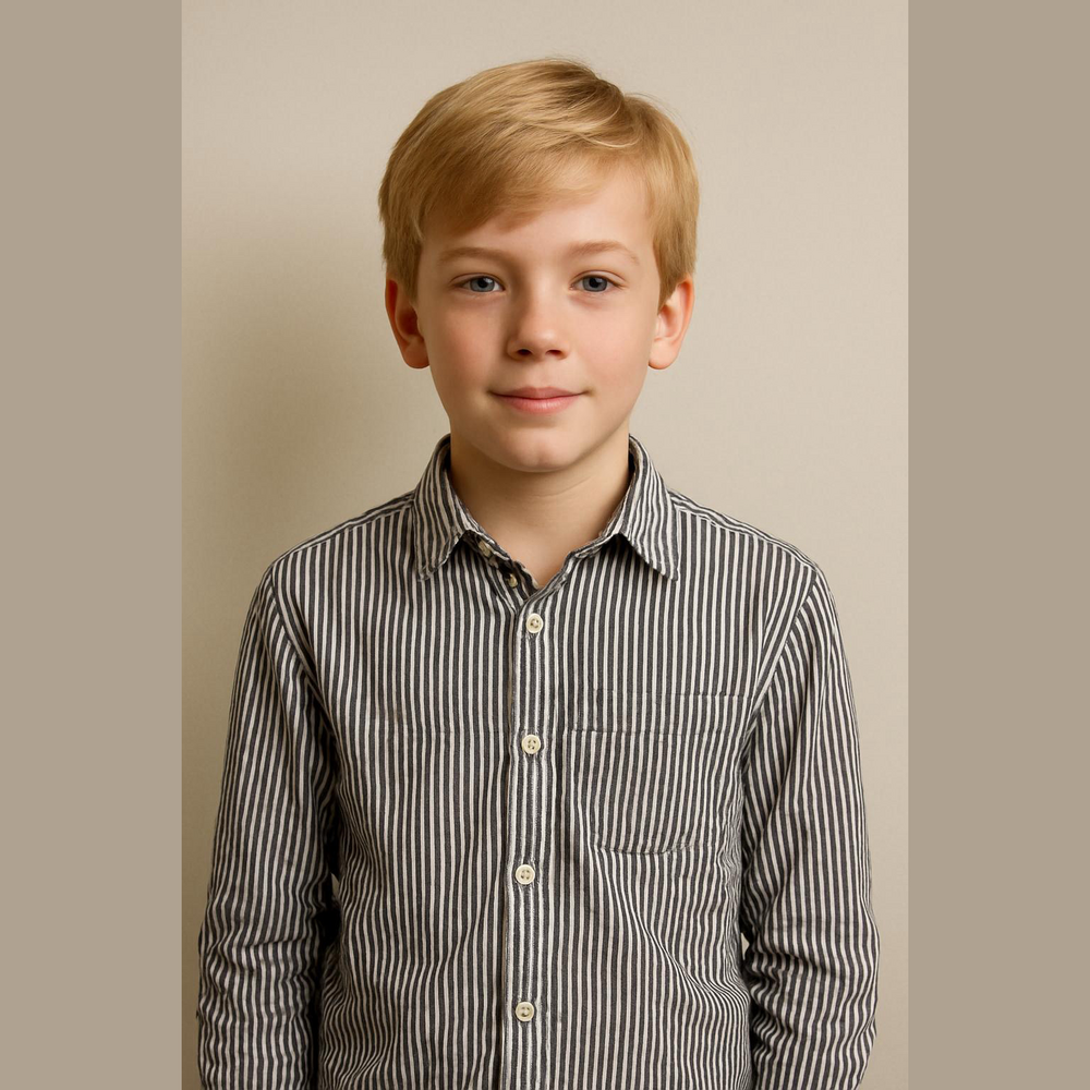 Abercrombie Boys Shirt Size 12 Blue White Latticed